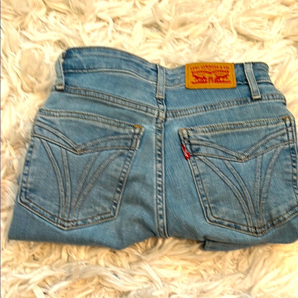 Levi's 721 High Rise Skinny Light Blue Denim Jeans